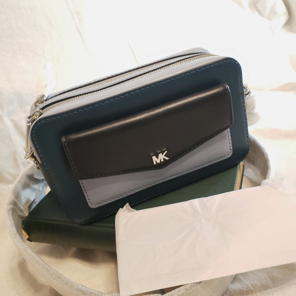 michael kors tri color camera bag